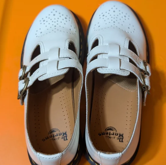 Dr. Martens  Mary Jane , White Kids Dress Shoes - Picture 3 of 6